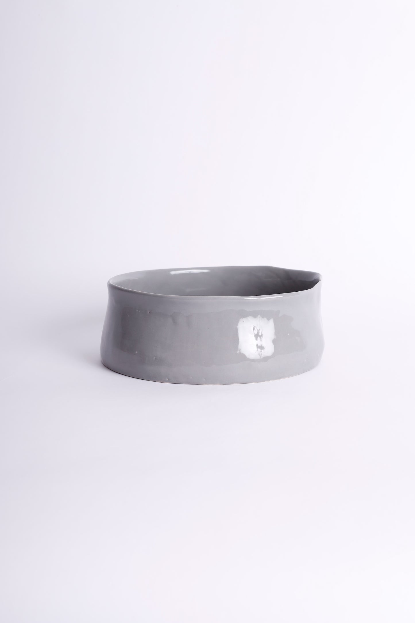 Grey Set of Platters with Rails