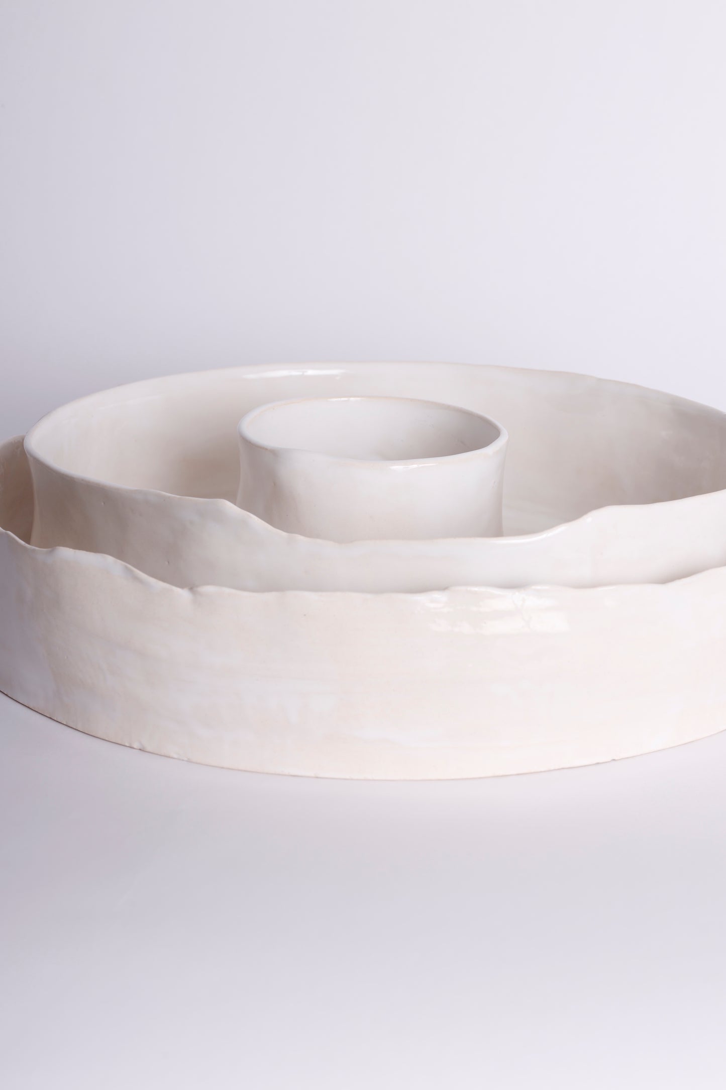 White Set of Platters
