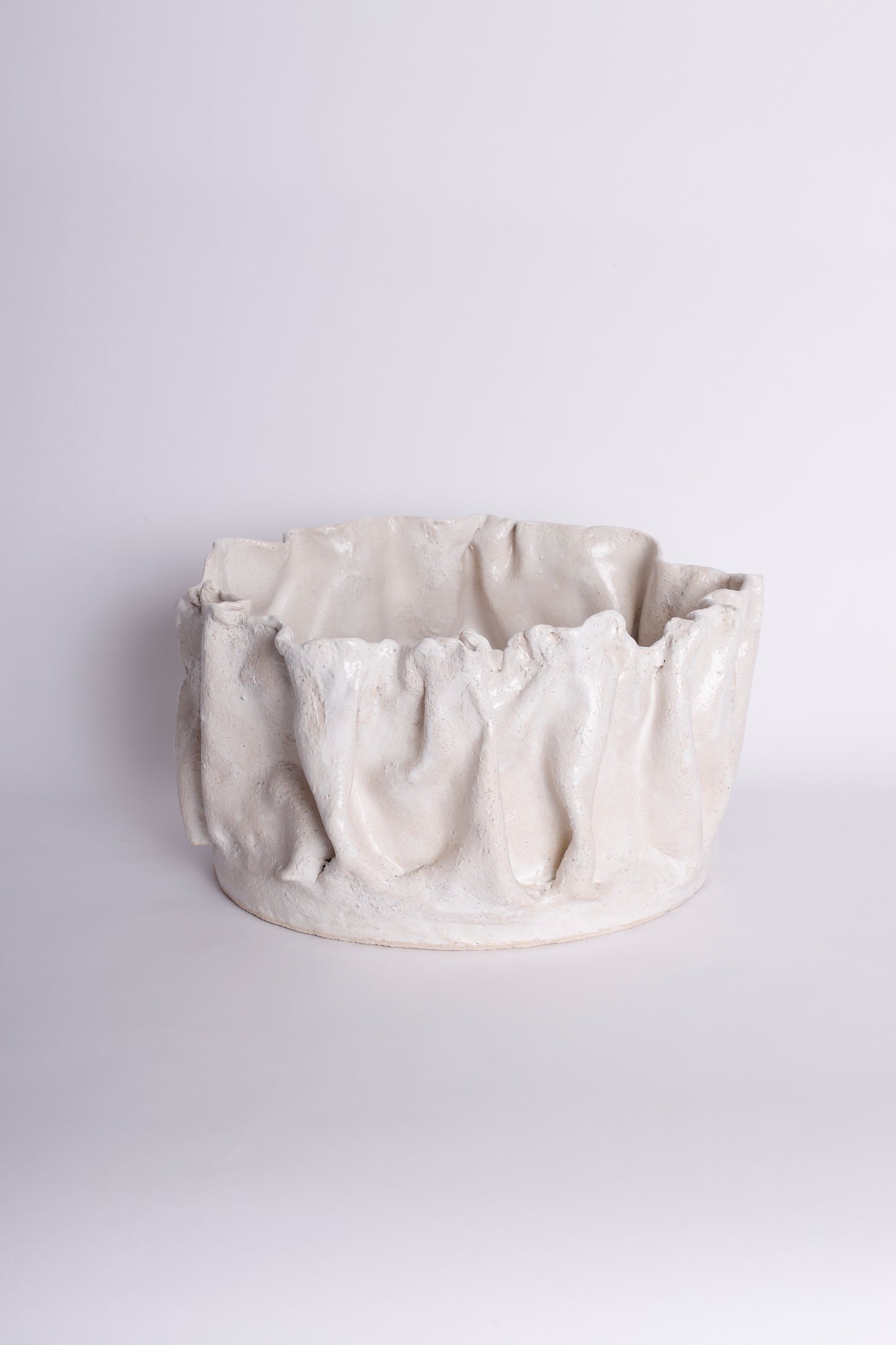 Set of White Matte Vases