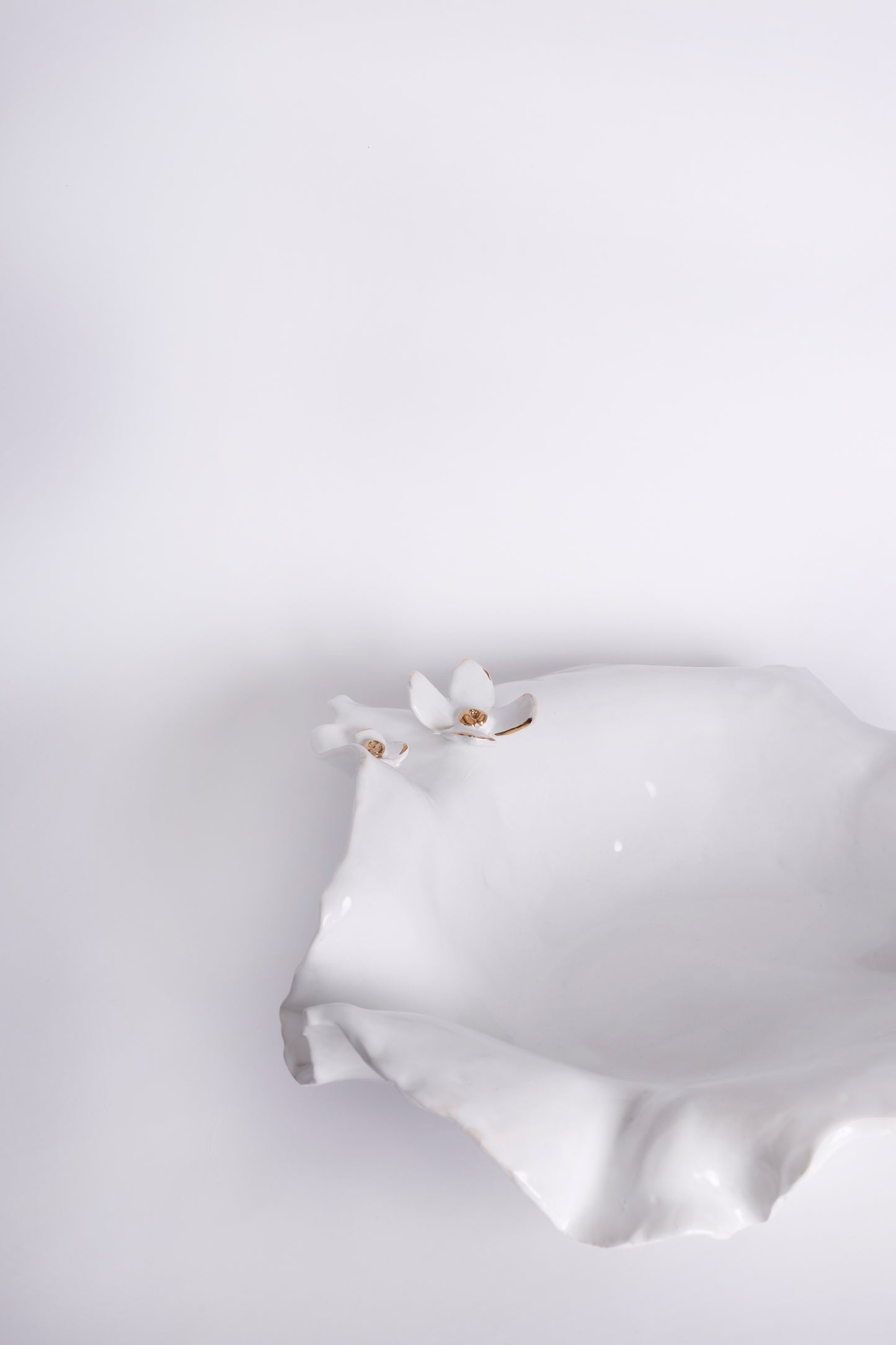 Amorphous Bowl with Flowers