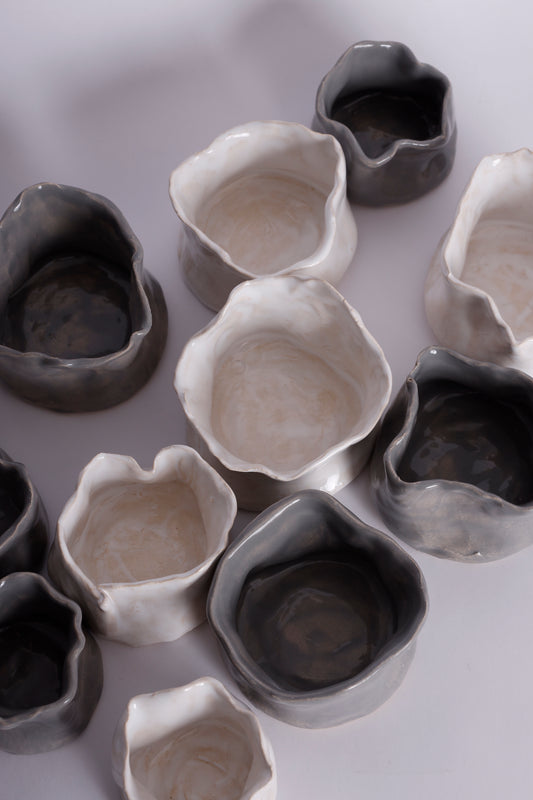 Set of Small Candle Vases
